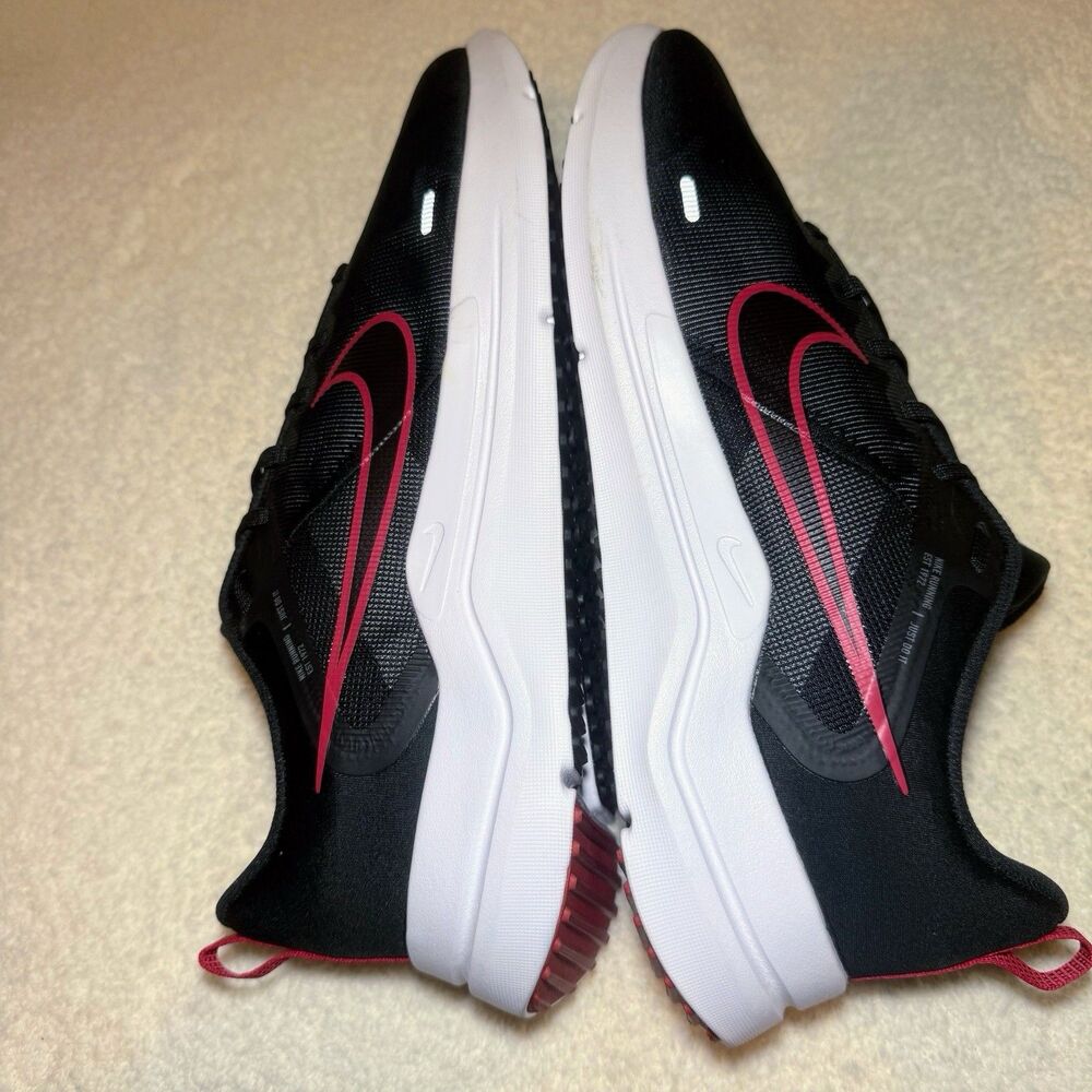 Nike Downshifter 12 Black  / Red Men’s Size 15 Sneakers - Picture 6 of 8